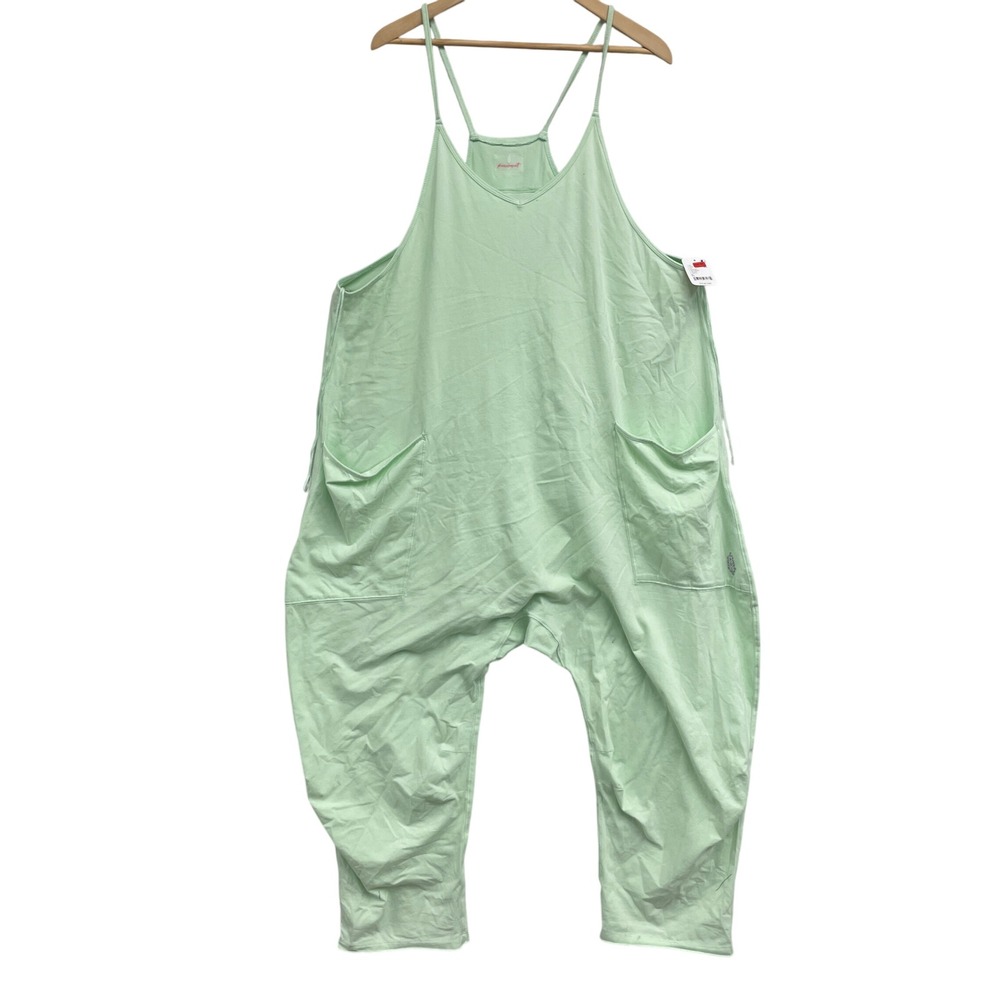 FP Free Movement Pistachio Mint Green hot shot jumper Jumpsuit Romper Overall XL
